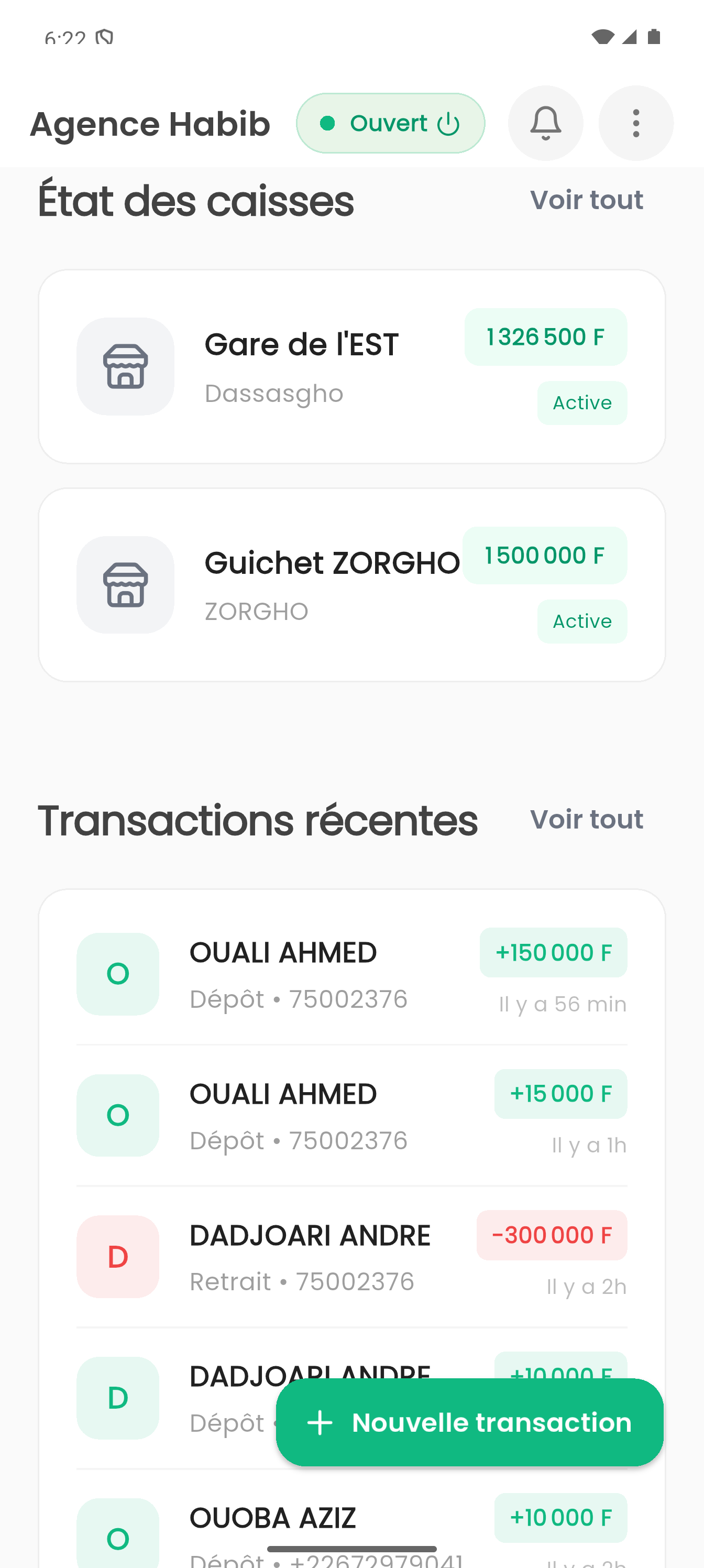 Dashboard Gérant - Partie 2